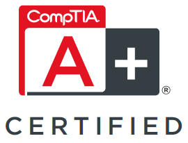 A+ Certified in information technology and computer repair